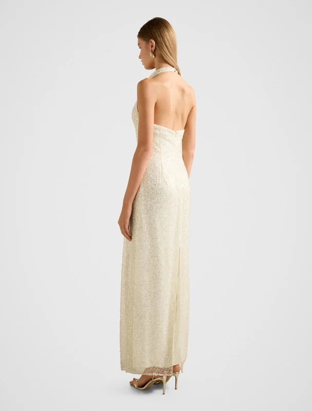 Forever New Drx21024-Champagne Women's Mid Dress